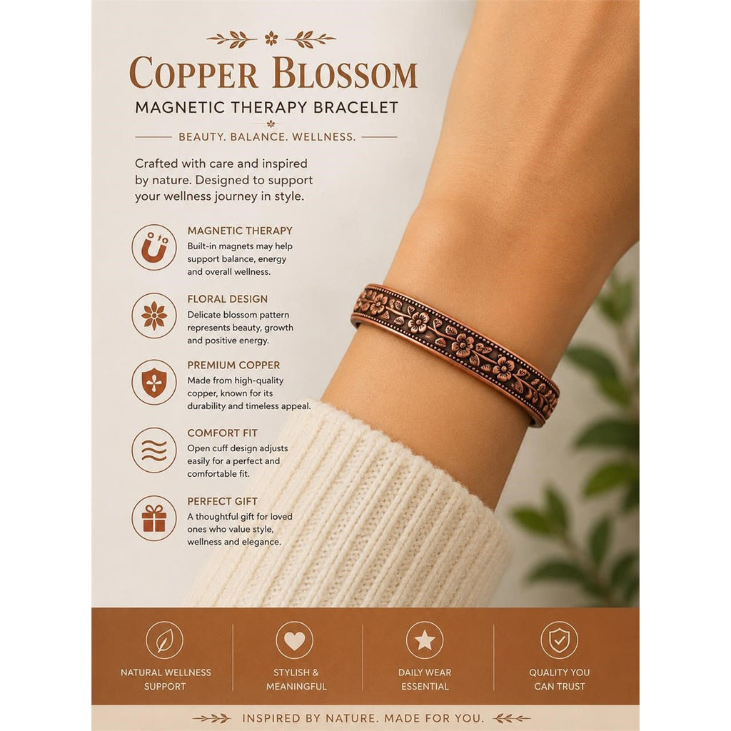 NEW Copper Magnet Bracelet Adjustable