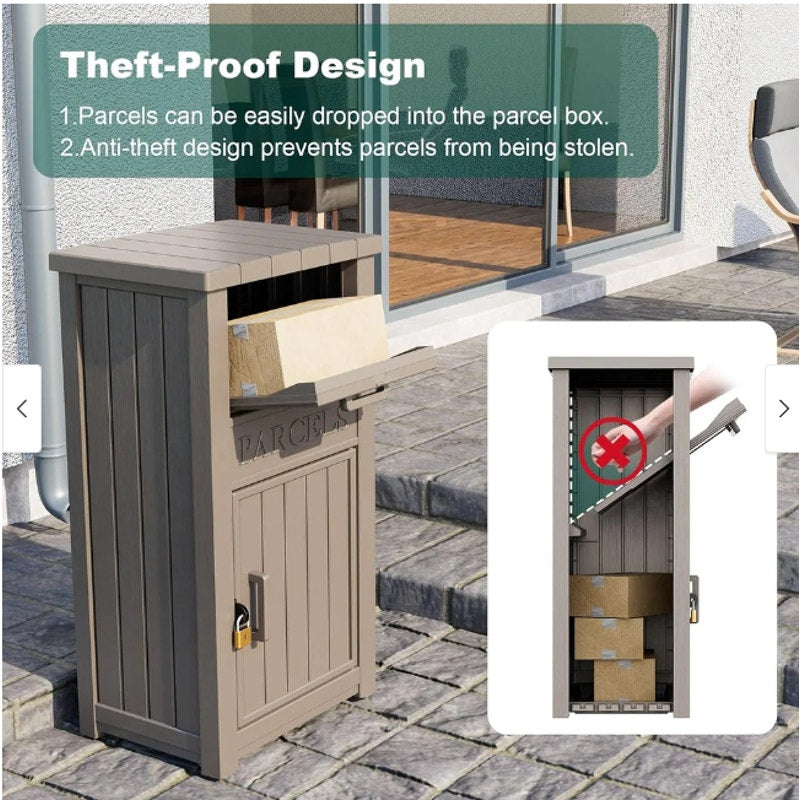 Lockable Outdoor Anti-Theft Parcel Package Delivery Box Drop Box