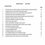 17-piece wholesale box of new jackets and coats from Republic Mercantile, assorted styles, 24 pounds of reseller inventory.