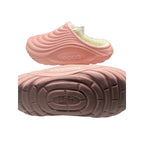 Pink furry house slipper slides by VEPCQ in size 6-6.5, featuring plush material and open-toe design for cozy indoor wear.