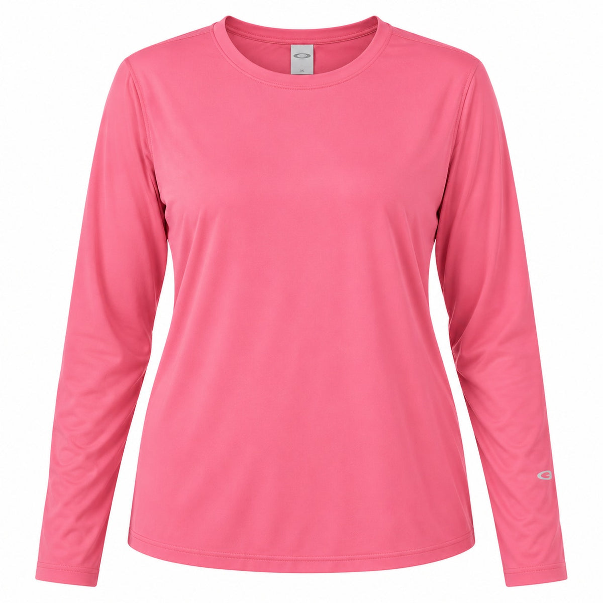 BASSDASH women's long sleeve UPF 50+ UV sun protection T-shirt in size 3XL, shown in navy blue fabric.