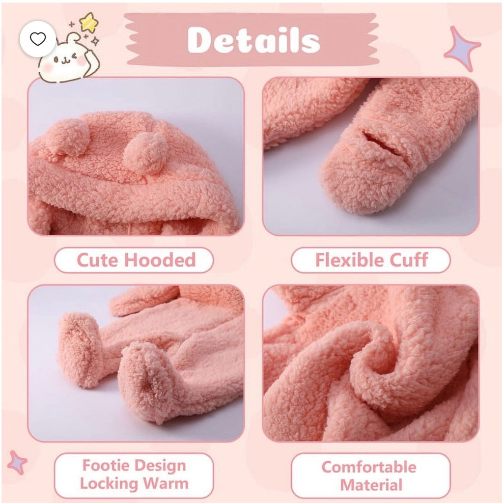 Set of 21 pink and white infant jumpsuits from Republic Mercantile, displayed in a wholesale reseller's box.