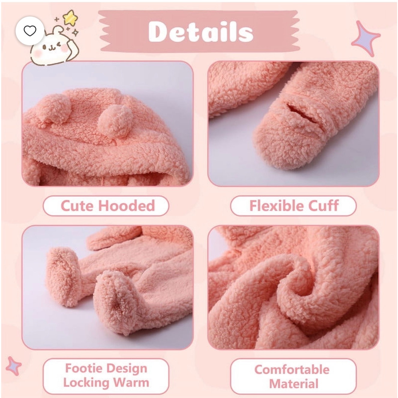 Set of 21 pink and white infant jumpsuits from Republic Mercantile, displayed in a wholesale reseller's box.