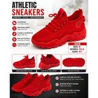 Women's Republic Mercantile athletic sneakers in red, size 10.5, with a sleek design and breathable mesh upper.