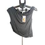 Prettygarden women's off-the-shoulder summer crop top, sleeveless, size L, in a bright, stylish design.