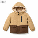 Kid's Tan & Brown Hooded Jacket for Toddlers Size 5Y