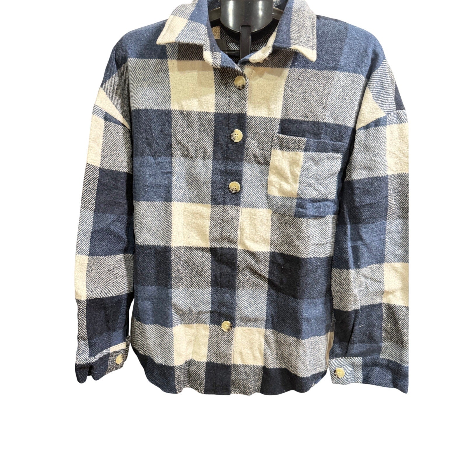 Fantaslook "Boyfriend Flannel" Shirt Long Sleeve Size L