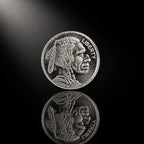1 gram .999 fine silver collectible coin featuring Buffalo Nickel design by Republic Mercantile, with detailed obverse image.