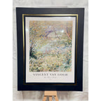 12x16 inch Van Gogh art print on canvas with 16x20 mat, featuring vibrant colors and textured brushstrokes, by Republic Mercantile.
