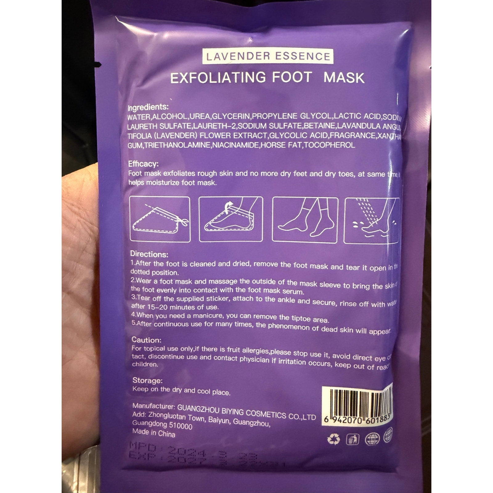 Mooyam Exfoliating Foot Mask 5-Pack