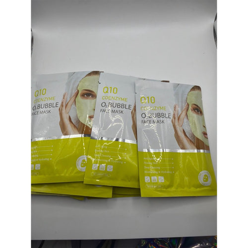 10-Packs Moisturizing Facial Masks: Q10 Bubble Sheet Mask