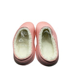 Pink furry house slipper slides by VEPCQ, size 6-6.5, featuring soft plush material and slip-on style for cozy indoor wear.
