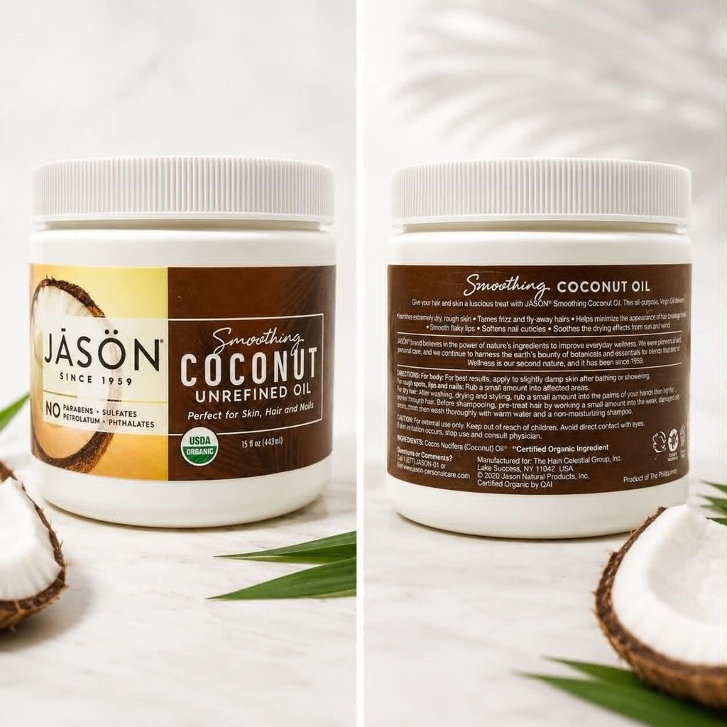NEW Jason Smoothing Coconut Oil Skin Hair & Nails