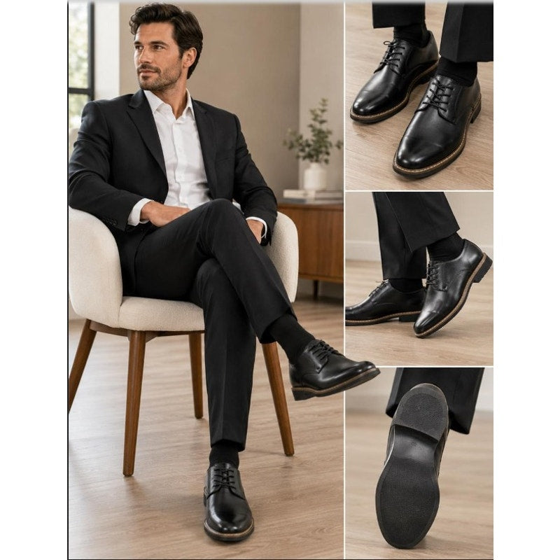 NEW Men's Oxford Leather Shoes Size: 10 SilentCare