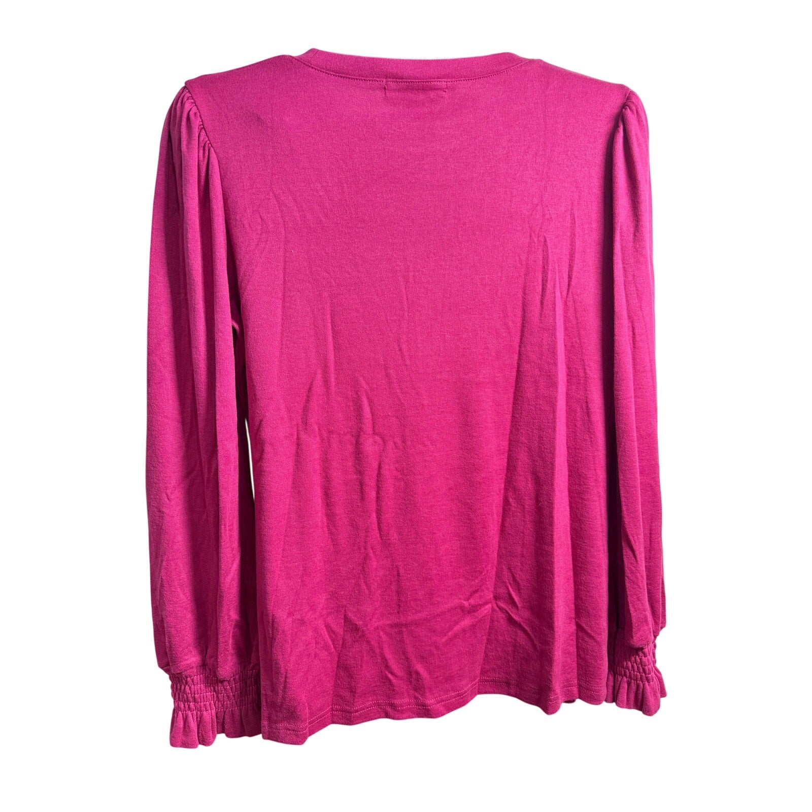 Fantaslook women's casual blouse in fall fuchsia, size M, showcasing lightweight fabric and relaxed fit for everyday wear.