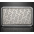 Aluminum .999 fine 1 oz collectible bar in protective case by CMC Mint, featuring detailed engravings and shiny finish.