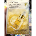 Mooyam 24k Gold Serum Facial Mask - 10 Pack