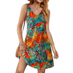 50-piece wholesale box of new women's dresses from Republic Mercantile, showcasing a variety of styles and colors.