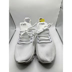 FME women's white sneakers with cushioned insoles, lace-up design, size 6 US, Euro 36, casual athletic footwear.