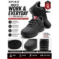 SPIEZ Composite Toe Shoes for Men Work, Safety Shoes Lightweight Size 11